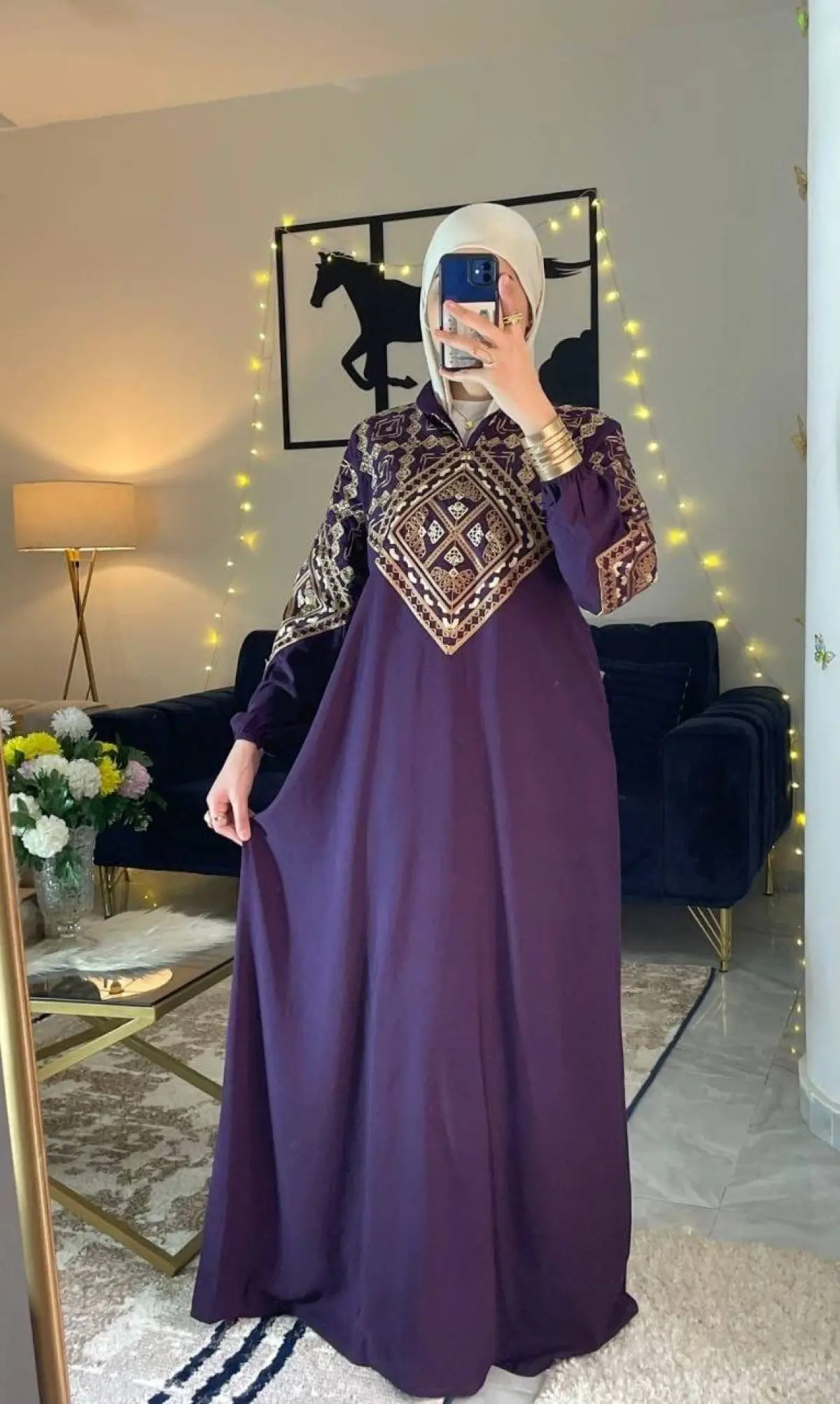 Al Marasi cotton abaya